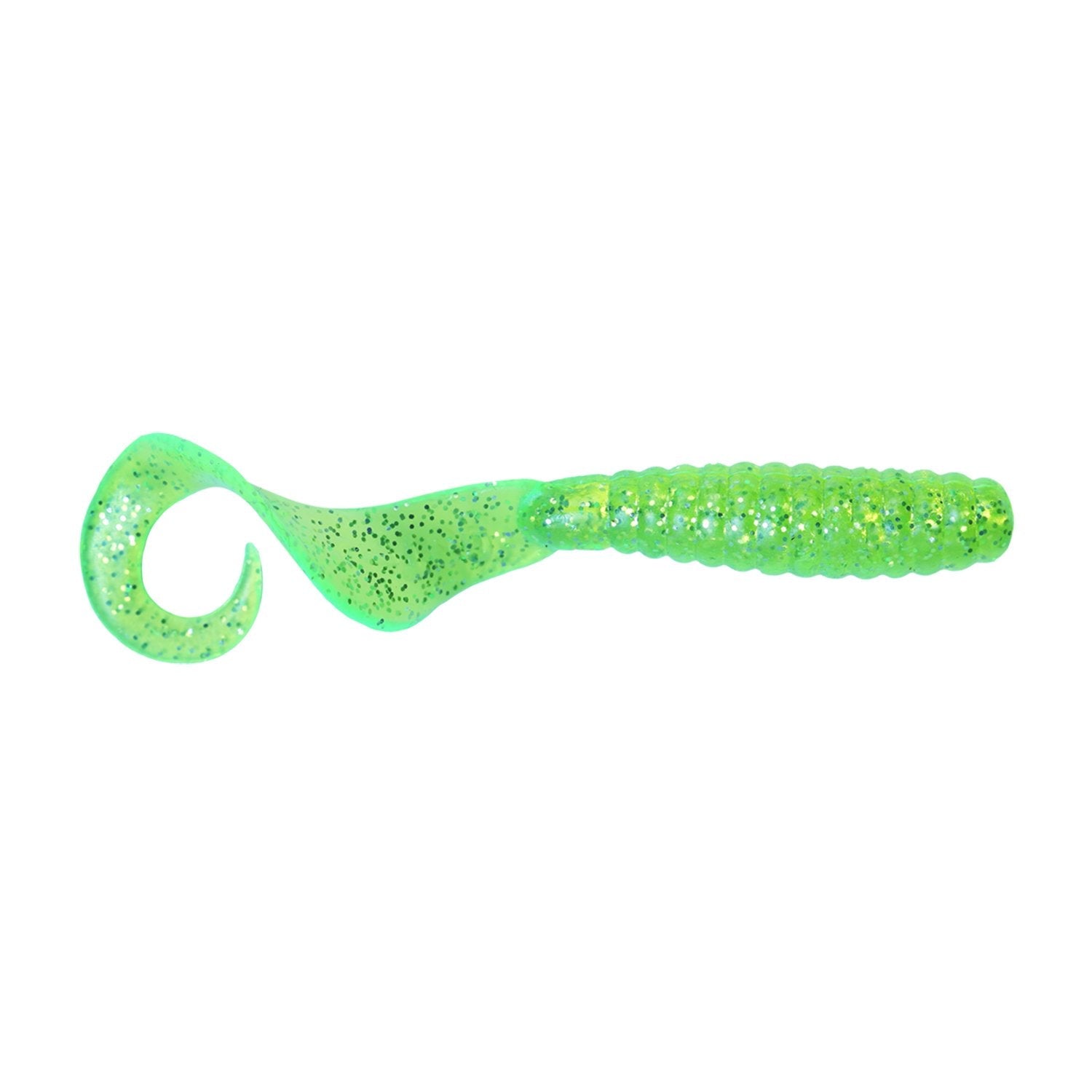Got-cha 4 inch curtail lime green silver flake