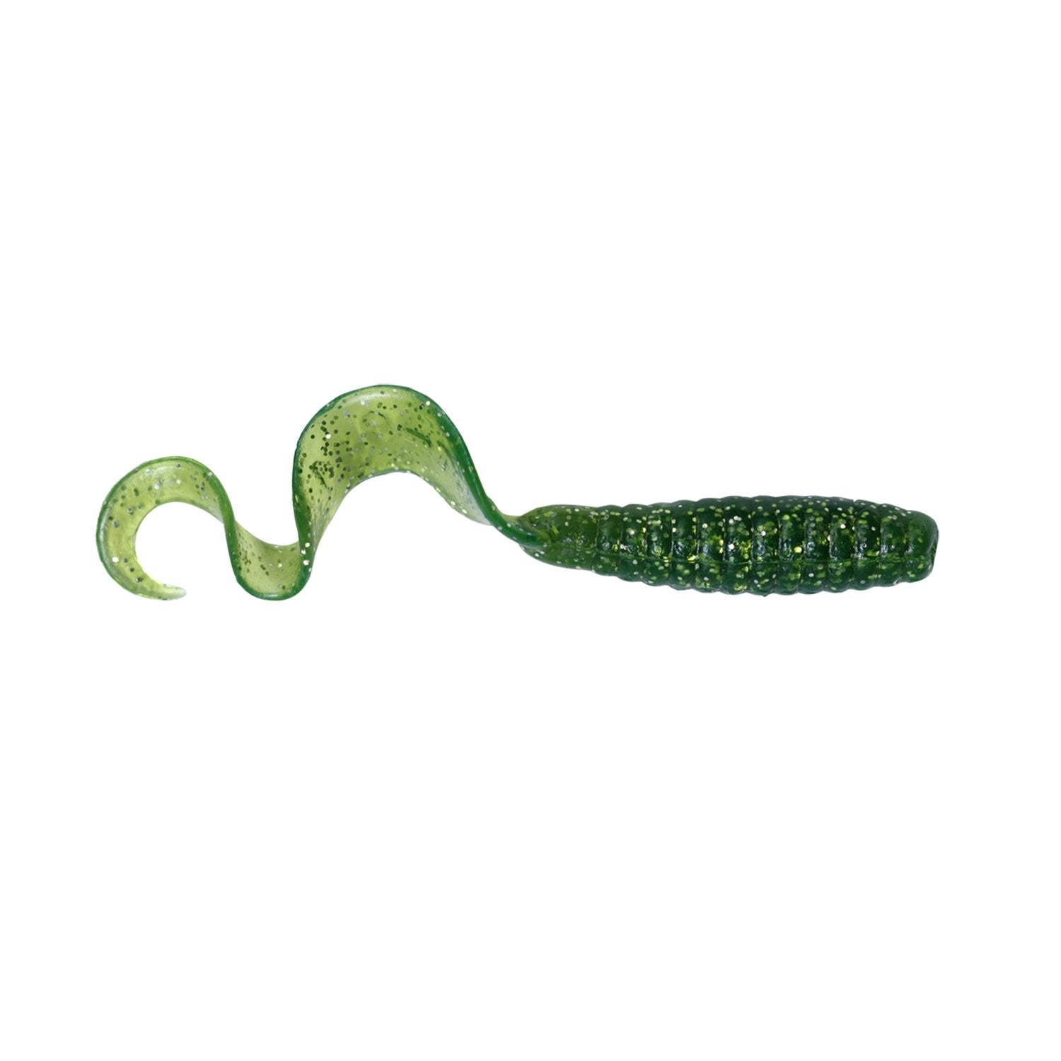 Got-cha 4 inch curtail dark green silver flake