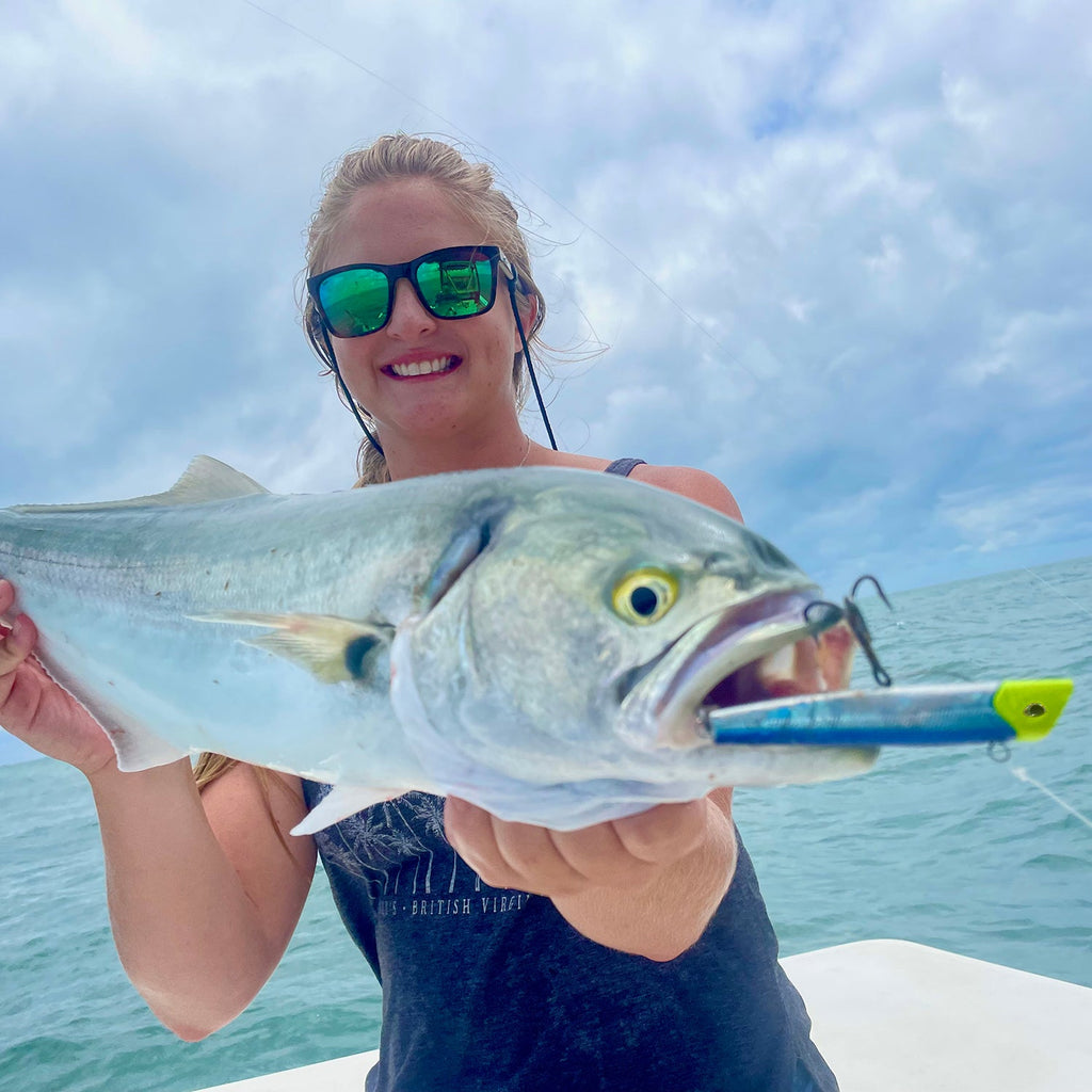 Got-cha Pro fishing lure with blluefish