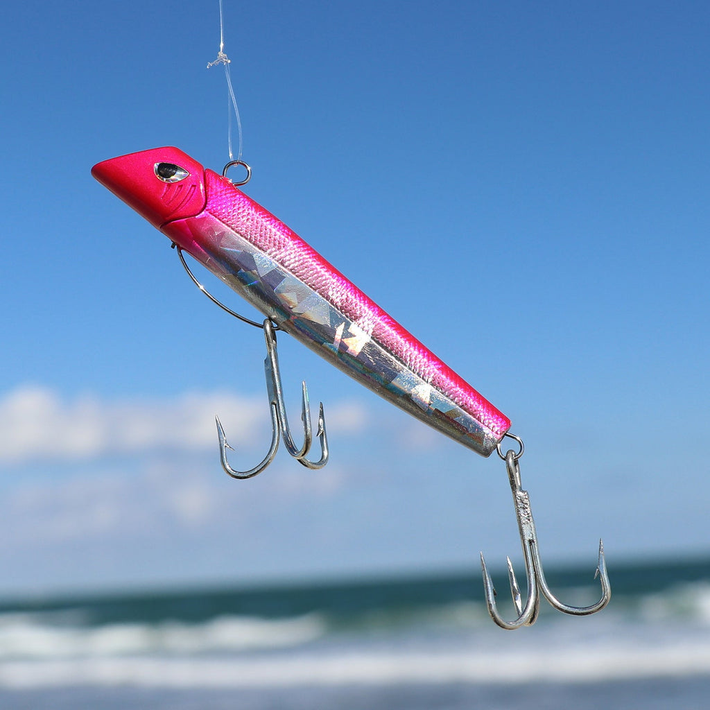 Got-cha Pro fishing lure pink and silver