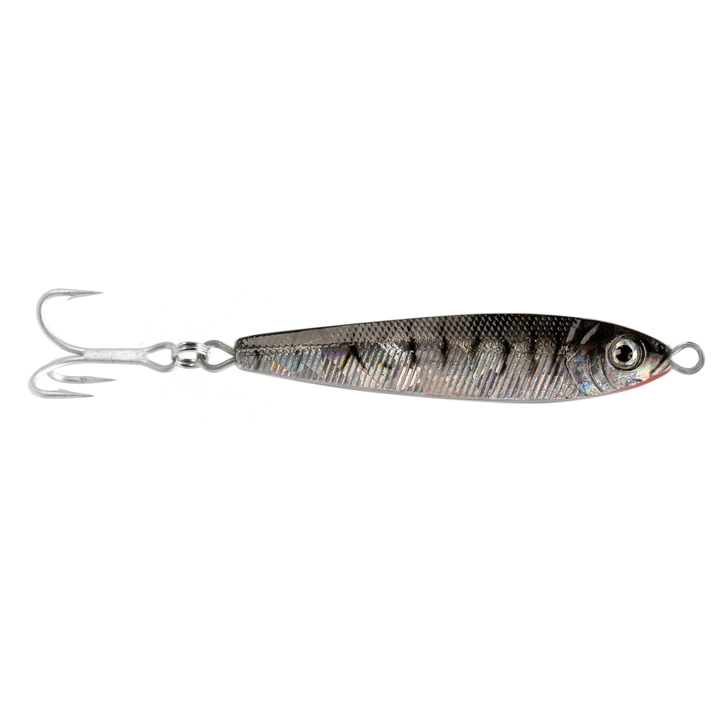 Got-Cha jigfish lure black silver tiger
