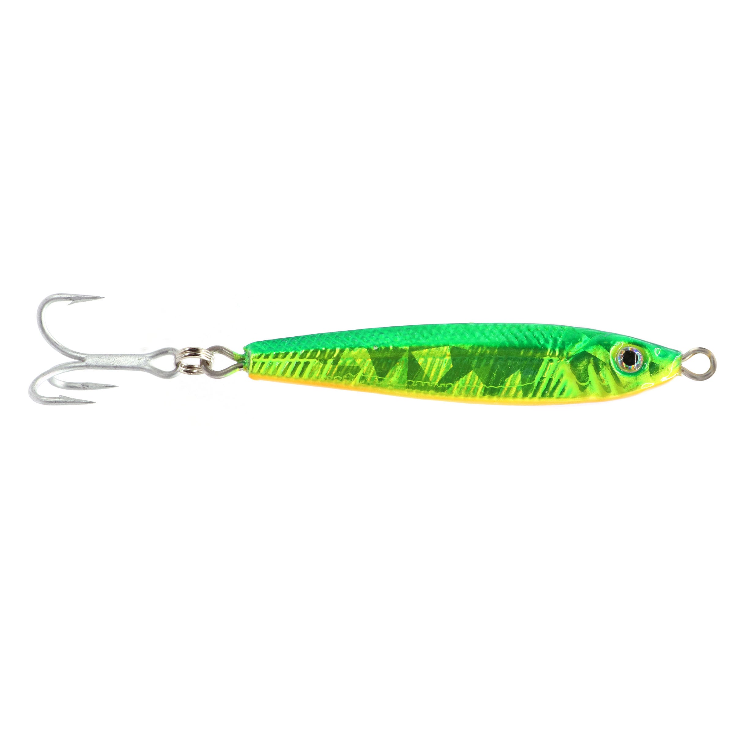Got-Cha jigfish lure green chartreuse orange